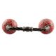 Red Etched Floral Ceramic Cut Bridge Handle Online